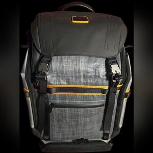 Tumi Epedition Stylish Black and Gray Backpack. Like New!